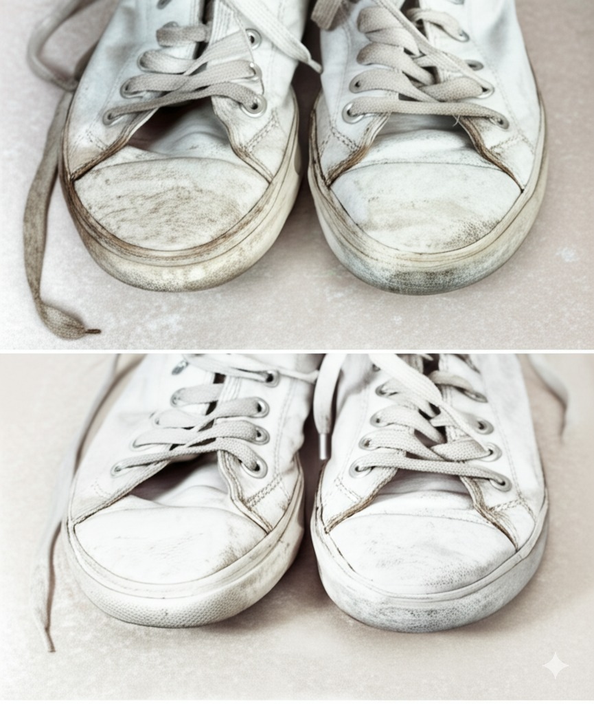 How to clean white sneakers